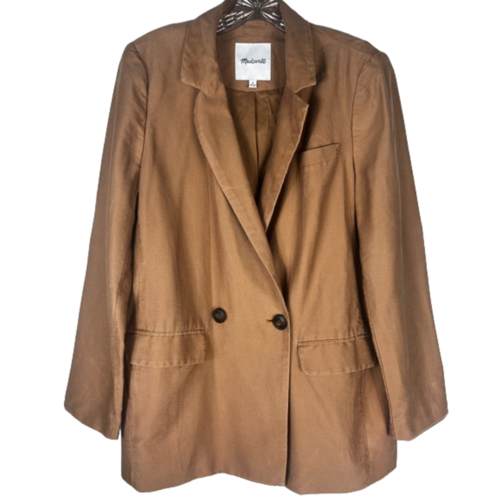 EUC Madewell Tan Blazer slightly oversized Medium